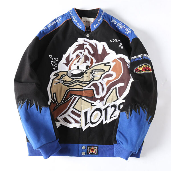 Streetwear Cartoon Embroidery Jacket