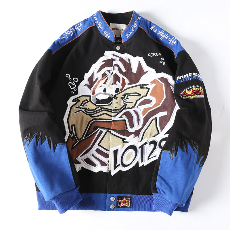 Streetwear Cartoon Embroidery Jacket