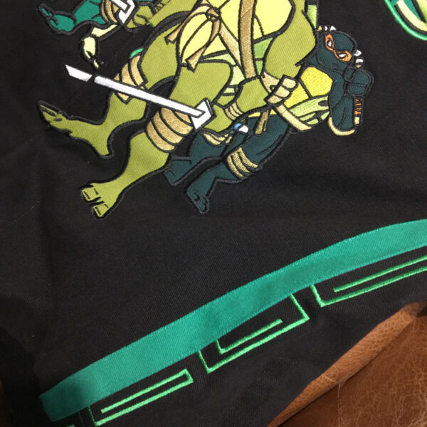 Streetwear Jacket with Cartoon Embroidery-TMNT - Image 4
