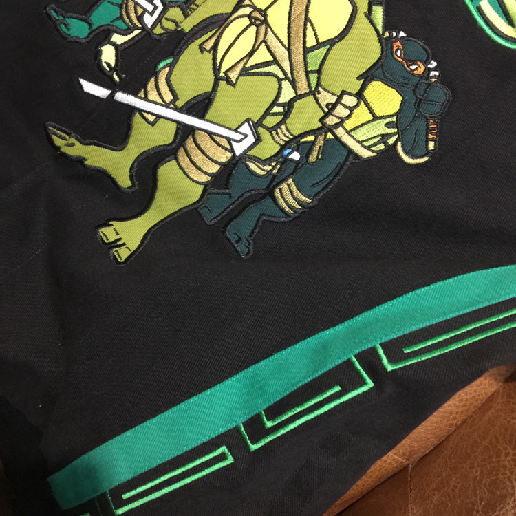 Streetwear Jacket with Cartoon Embroidery-TMNT - Image 4