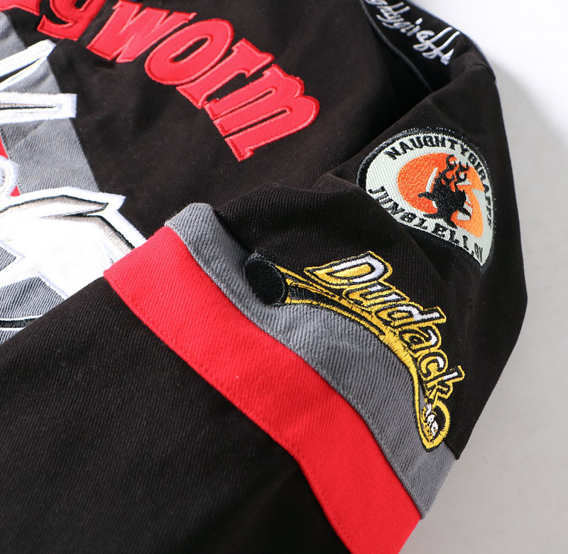 Unisex Vintage Streetwear Jacket with Cartoon Embroidery - Tweety & Sylvester - Image 5