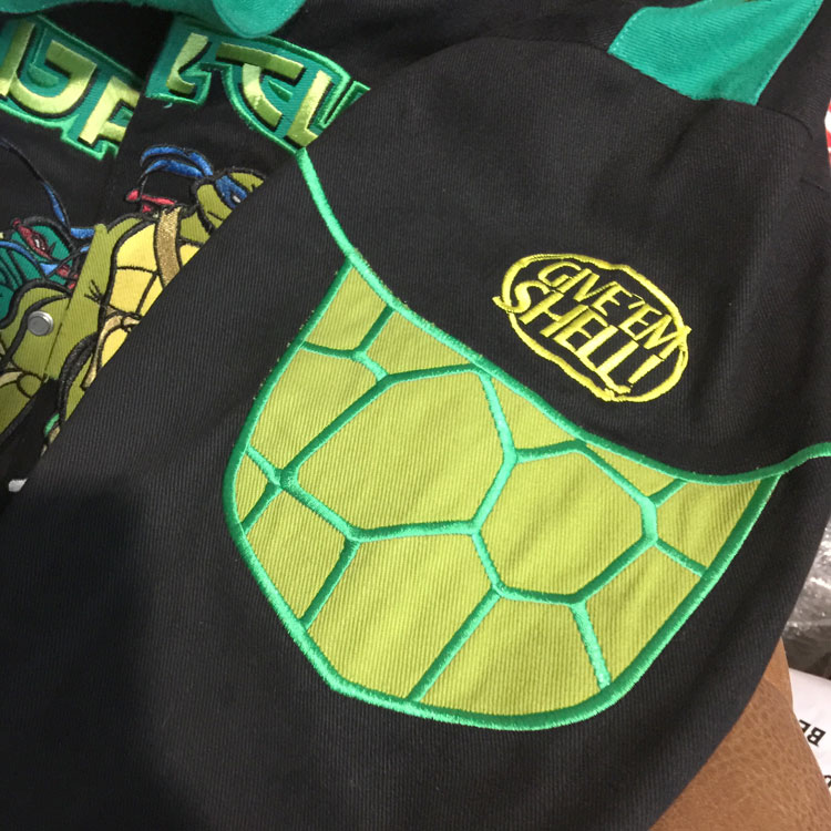 Streetwear Jacket with Cartoon Embroidery-TMNT - Image 5