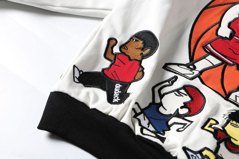 Unisex Streetwear Vintage Jacket with Cartoon Embroidery - SLAM DUNK - Image 2