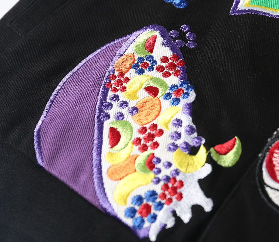 Unisex Streetwear Vintage Jacket with Cartoon Embroidery - Looney Tunes Bugs Bunny - Image 6