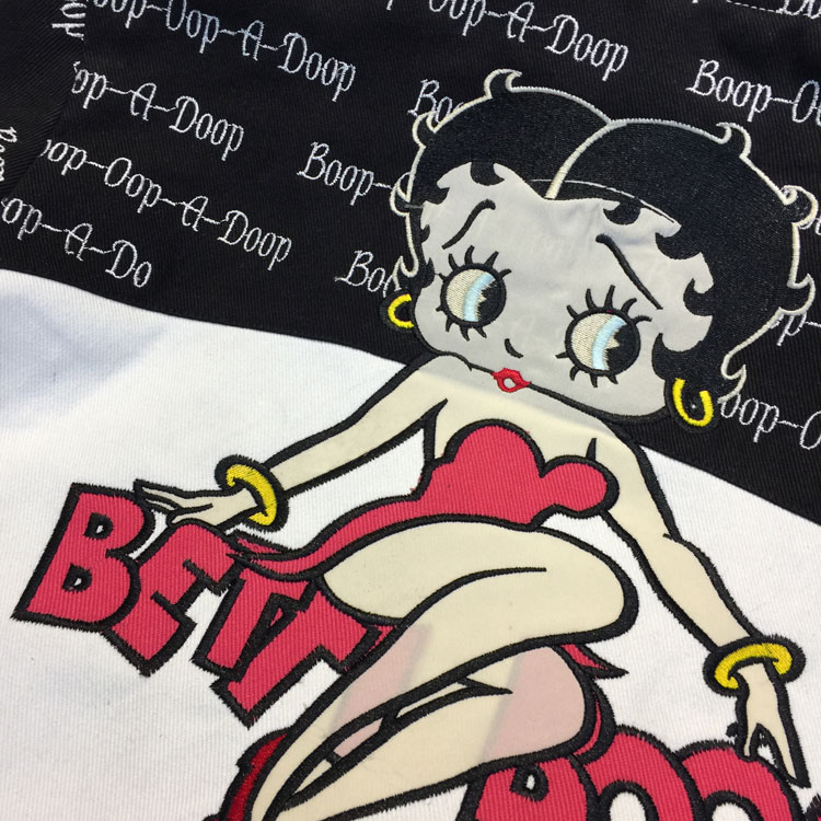 Unisex Streetwear Vintage Jacket with Cartoon Embroidery - Betty Boop - Image 4