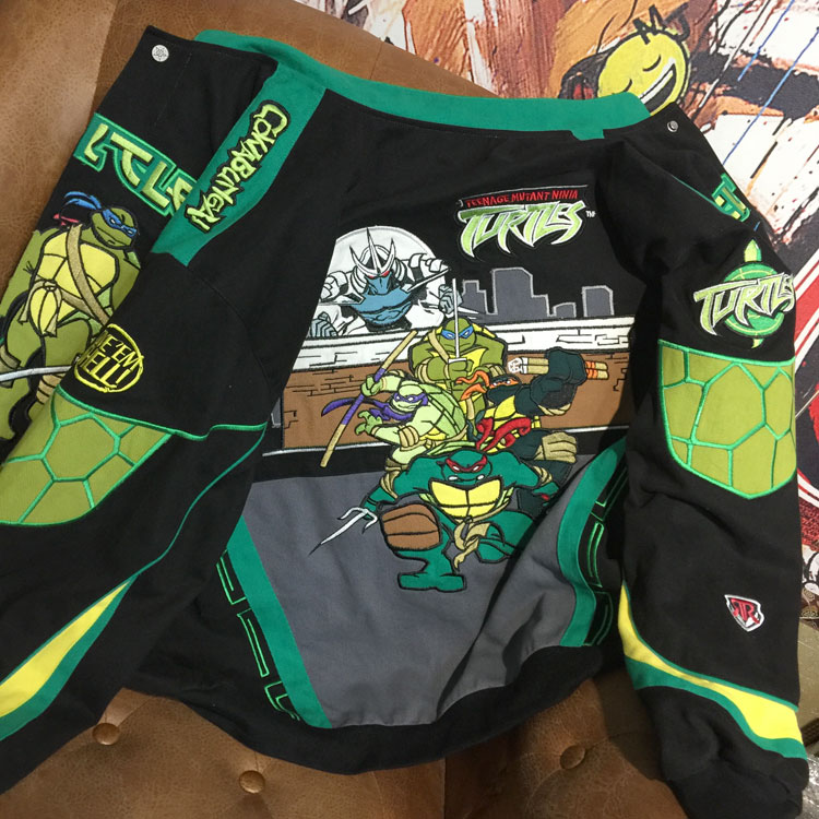 Streetwear Jacket with Cartoon Embroidery-TMNT - Image 8