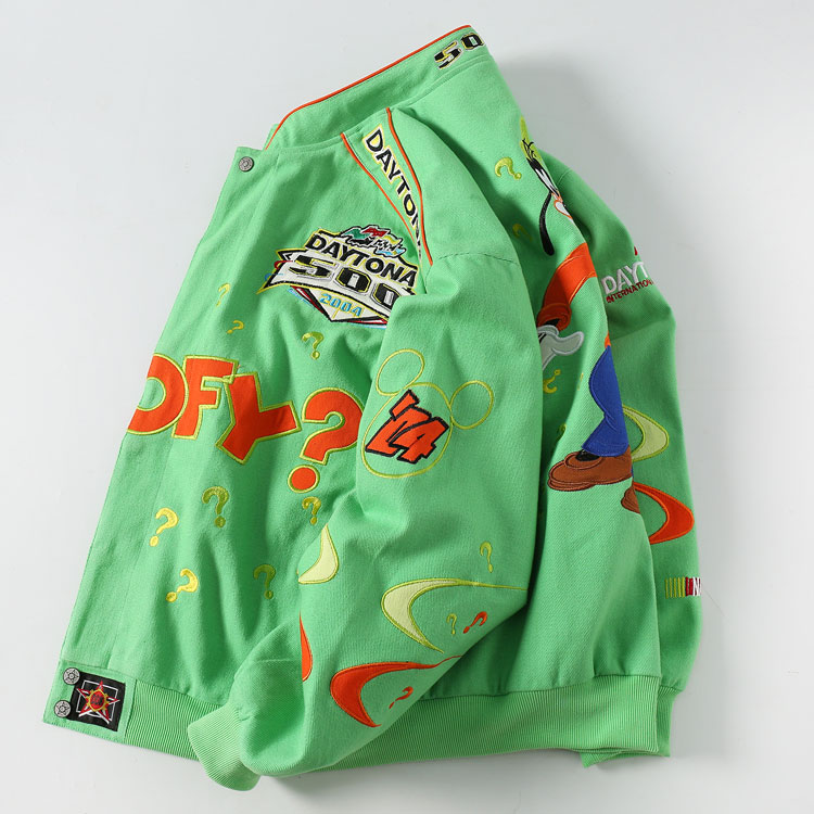 Unisex Streetwear Jacket with Cartoon Embroidery - Disney Goofy - Image 6