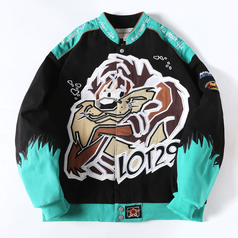 Streetwear Cartoon Embroidery Jacket - Image 5