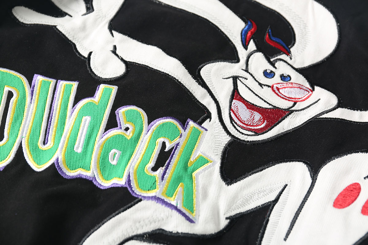 Unisex Streetwear Vintage Jacket with Cartoon Embroidery - Looney Tunes Bugs Bunny - Image 7