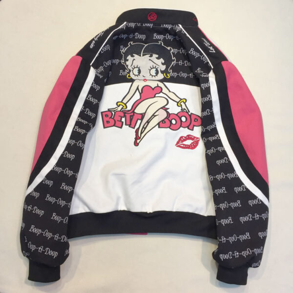 Unisex Streetwear Vintage Jacket with Cartoon Embroidery - Betty Boop - Image 2