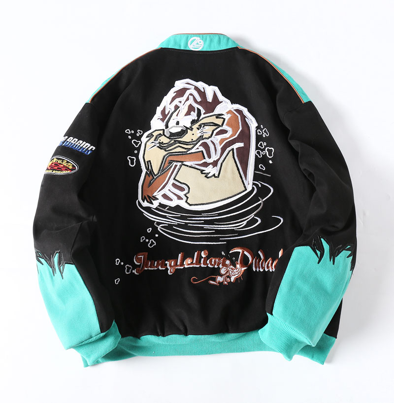 Streetwear Cartoon Embroidery Jacket - Image 6