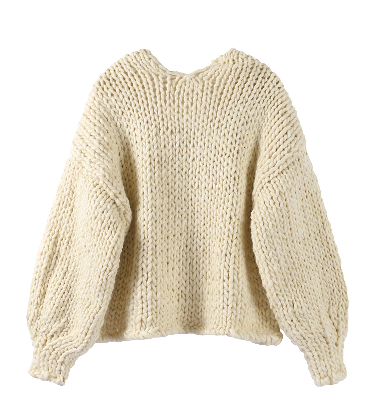 Vanilla Cream Hand-Knit Cardigan - Image 4
