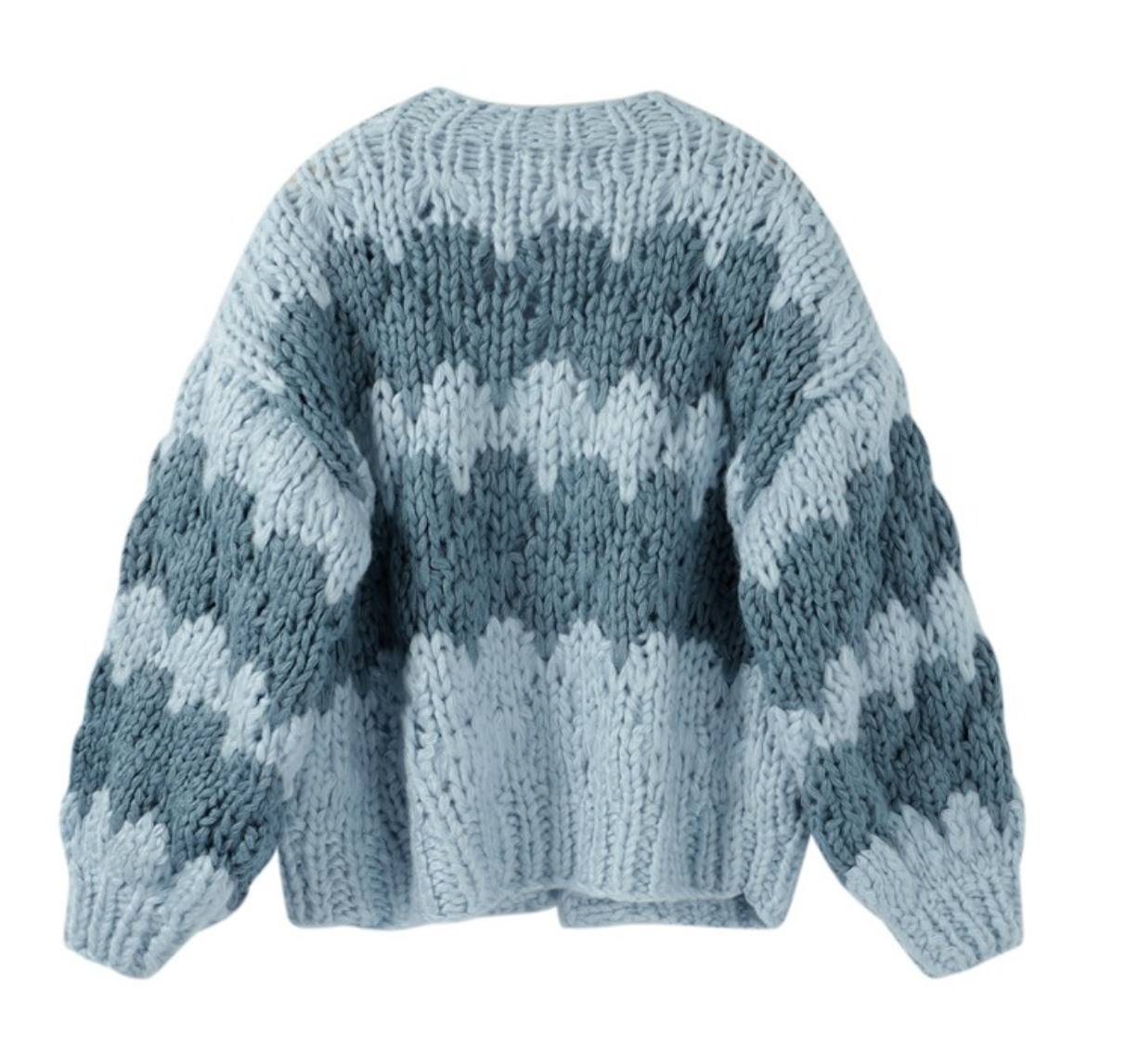 Girlish Blues-Mood Knit Cardigan - Image 2
