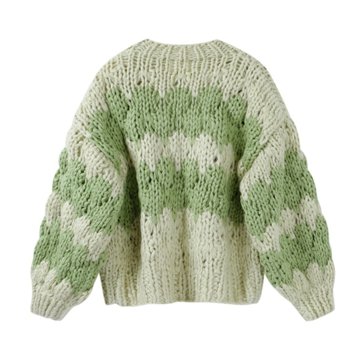 Matcha Glutinous Dumpling Knit Cardigan - Image 2