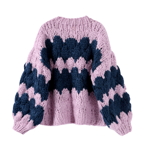 Taro Paste & Blueberry Jam Knit Cardigan - Image 2
