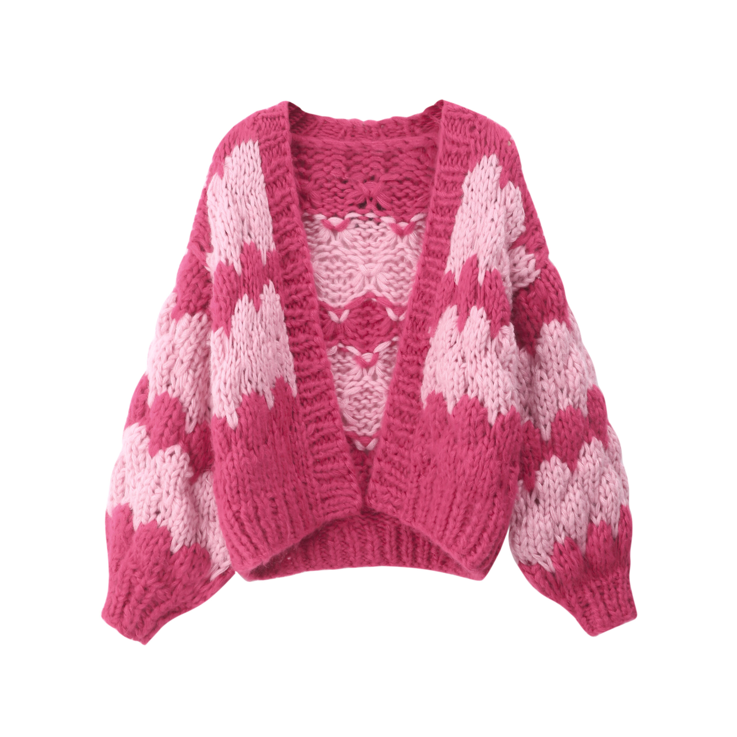 Pink Sweetheart Knit Cardigan