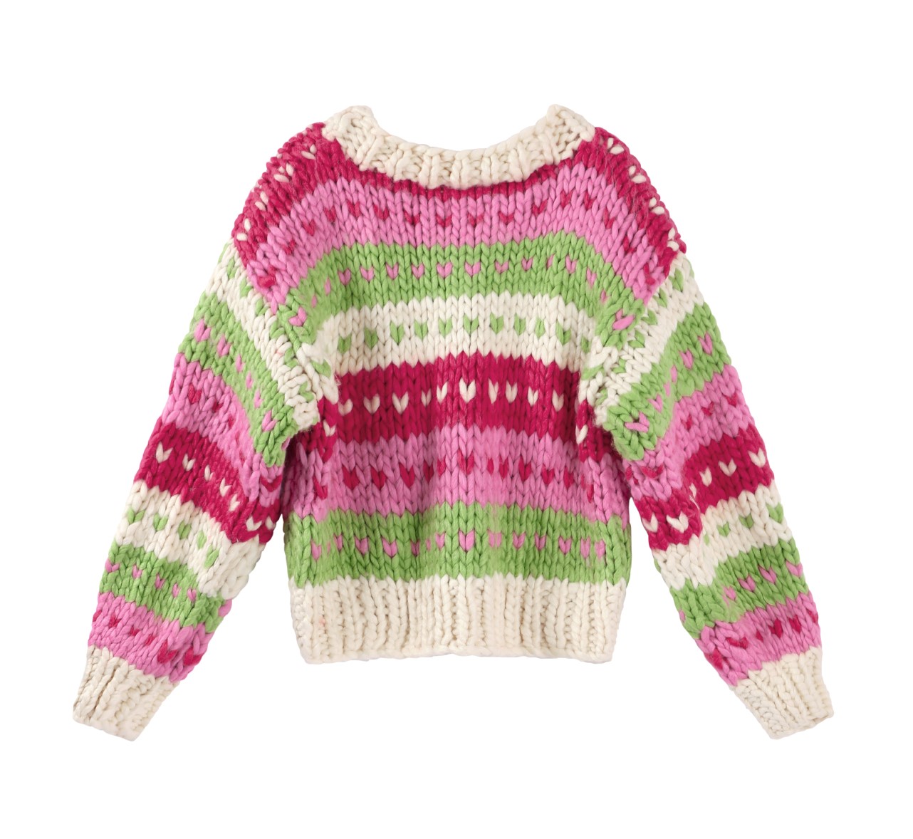 Strawberry & Chocolate Hand-Knit Sweater - Image 2