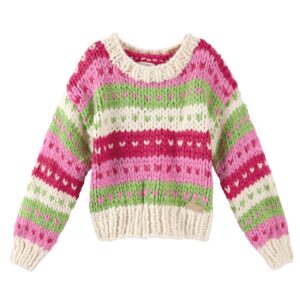 Strawberry & Chocolate Hand-Knit Sweater