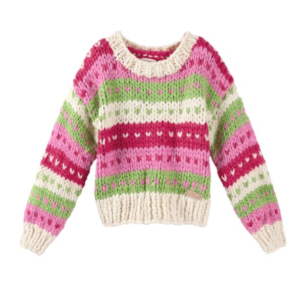 Strawberry & Chocolate Hand-Knit Sweater