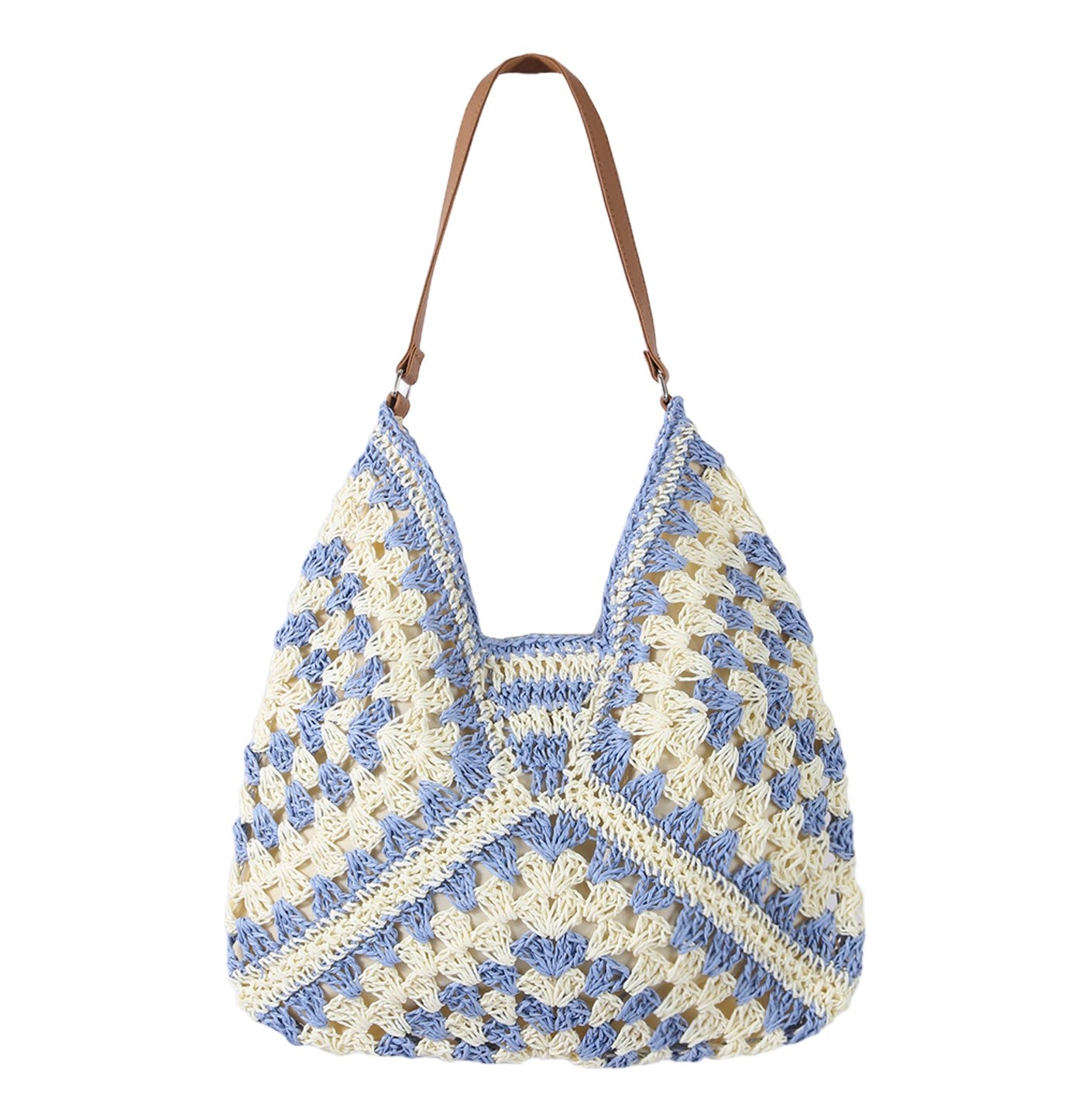 Chinese-Style Knitted Hollow-Out Rice Dumpling Bag
