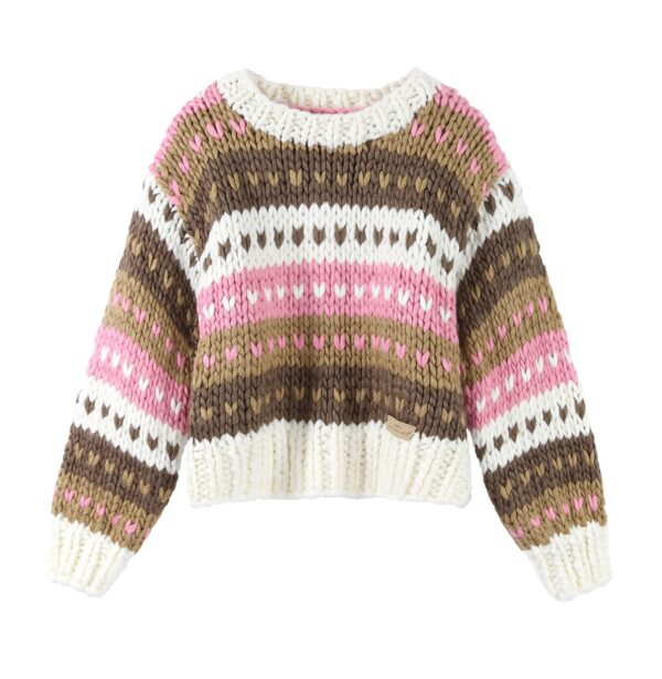 Strawberry & Chocolate Hand-Knit Sweater - Image 3