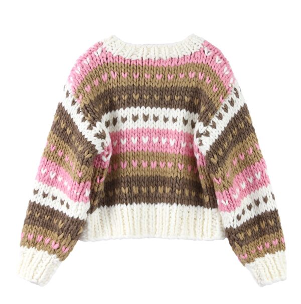 Strawberry & Chocolate Hand-Knit Sweater - Image 4