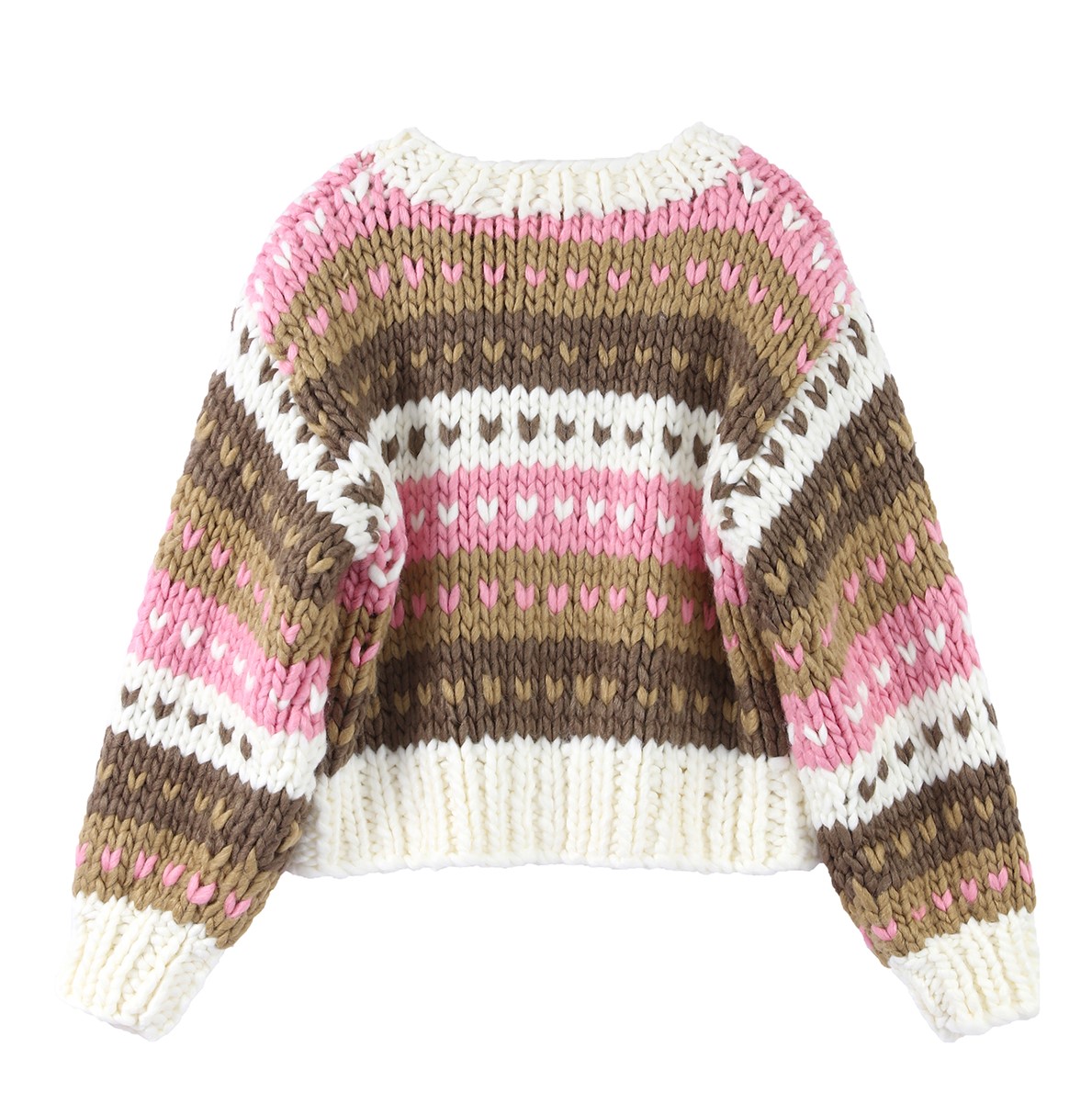 Strawberry & Chocolate Hand-Knit Sweater - Image 4