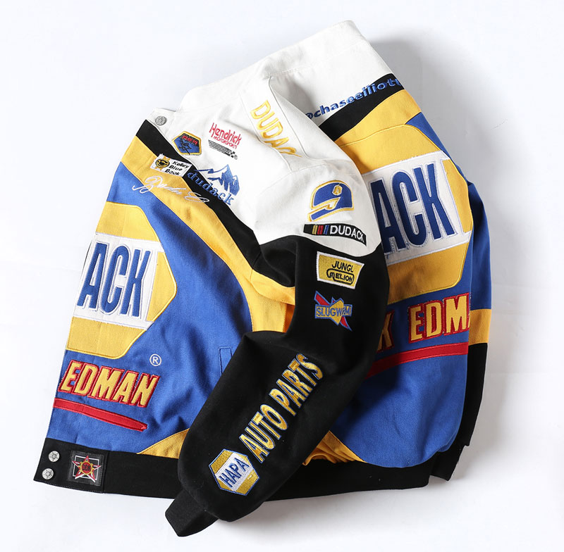 DUDACK Embroidered Jacket in Retro Racing Style - Image 3