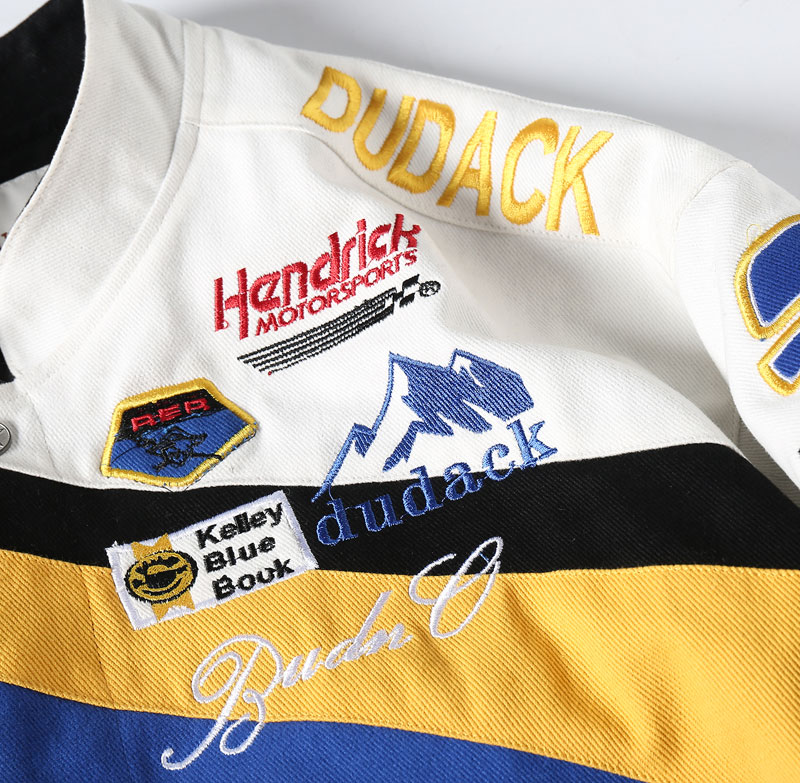 DUDACK Embroidered Jacket in Retro Racing Style - Image 7
