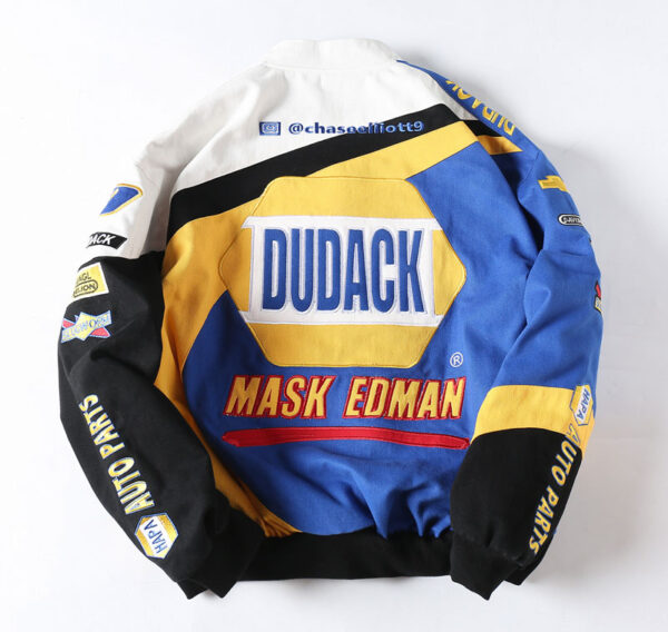 DUDACK Embroidered Jacket in Retro Racing Style - Image 2