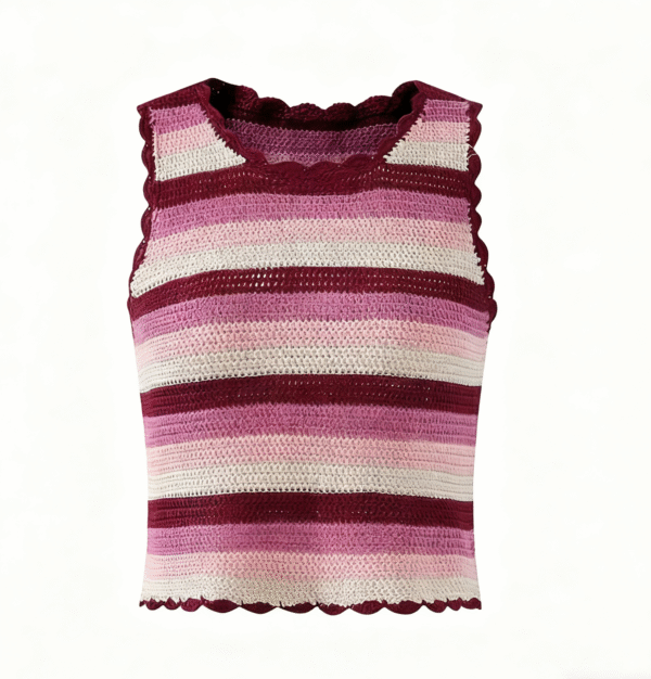 Hawthorn Berry Knit Set with Design Details - Image 2