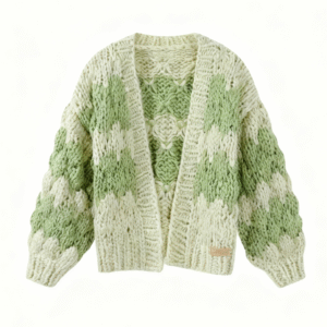 Matcha Glutinous Dumpling Knit Cardigan