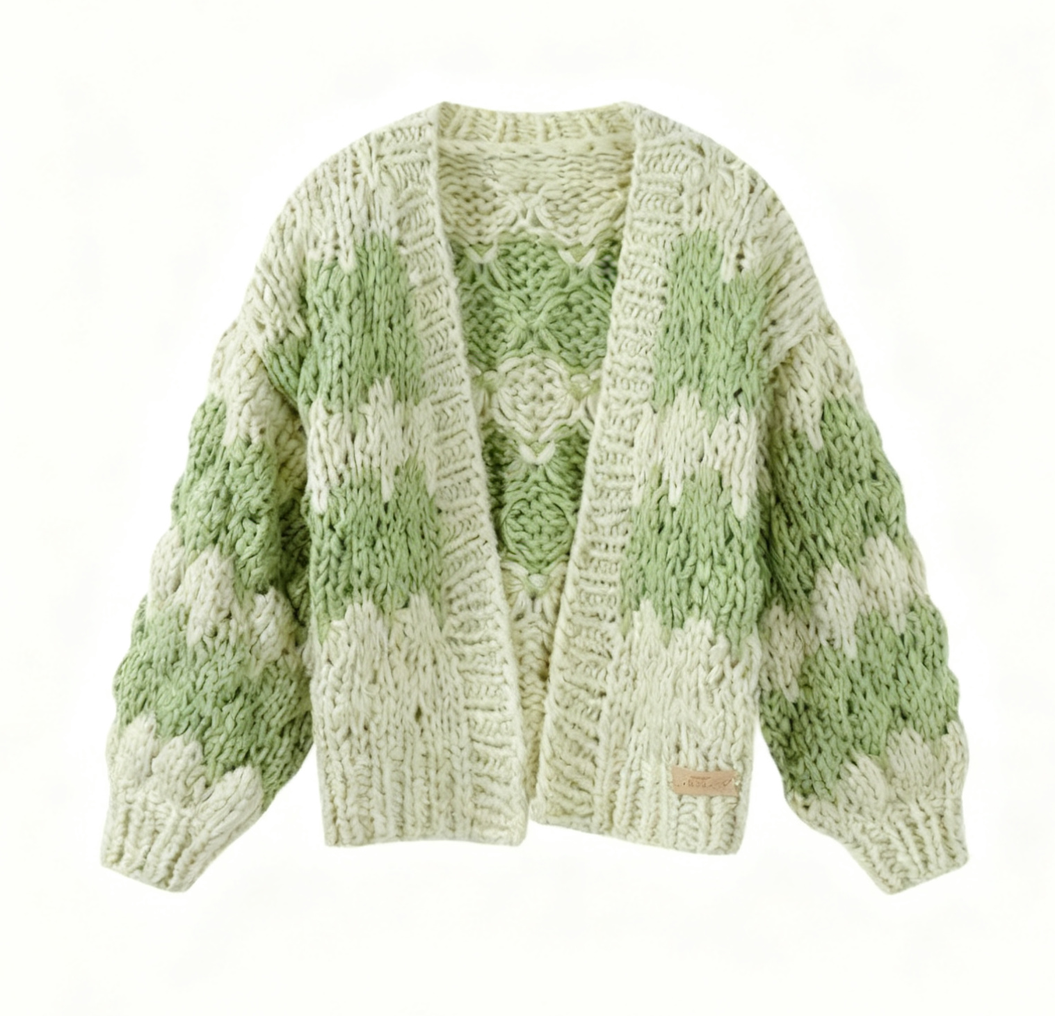 Matcha Glutinous Dumpling Knit Cardigan
