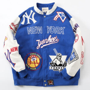Yankees Vintage Varsity Jacket Embroidered NY Logo