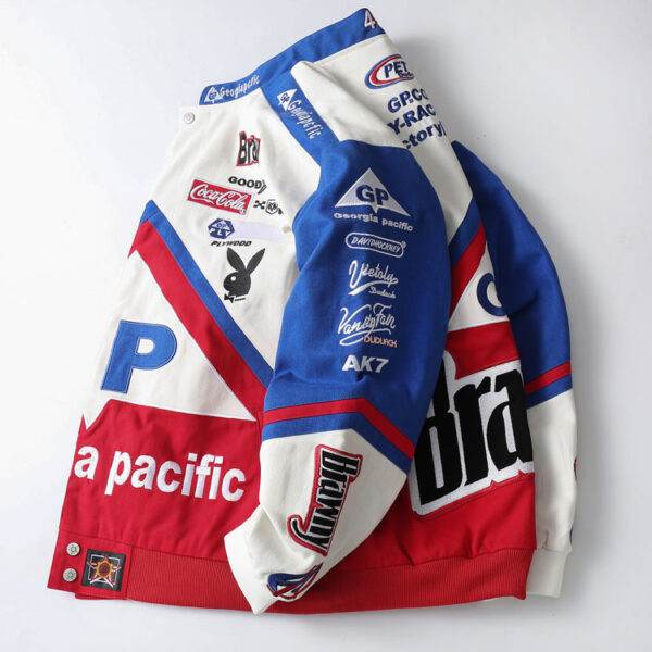 GP Embroidered Racing Baseball Jacket - Image 2