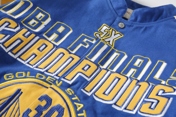 Warriors Championship Embroidered Retro Jacket - Image 2