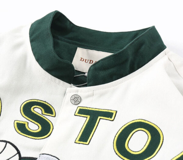 Celtics Vintage Bomber Jacket - Image 7