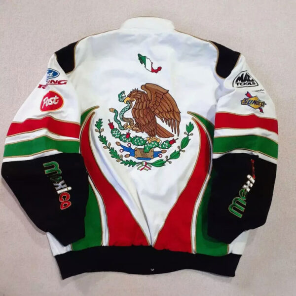 Mexico Racing Bomber - NASCAR Eagle Embroidered Jacket - Image 2