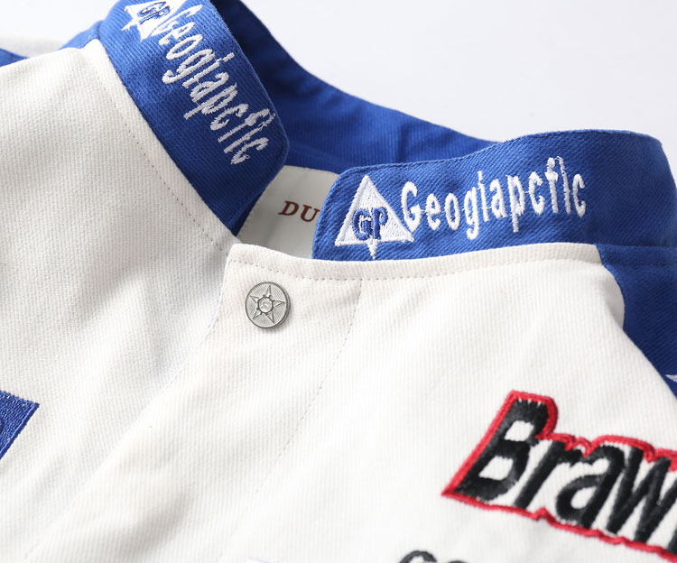 GP Embroidered Racing Baseball Jacket - Image 3