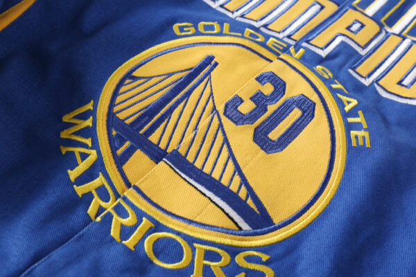 Warriors Championship Embroidered Retro Jacket - Image 3