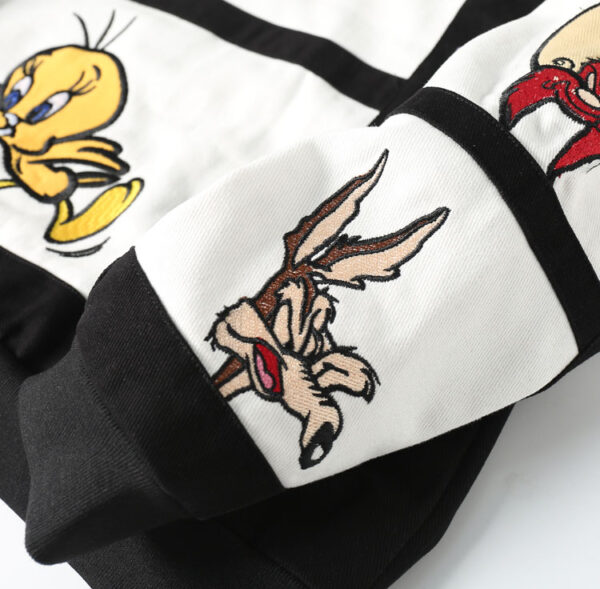 Looney Tunes Vintage Cartoon Bomber Jacket - Image 4