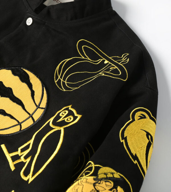 NBA Teams Embroidered Hip - Hop Jacket - Image 7