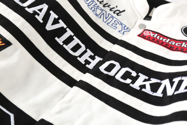 David Hockney Graphic Baseball Jacket - Image 4