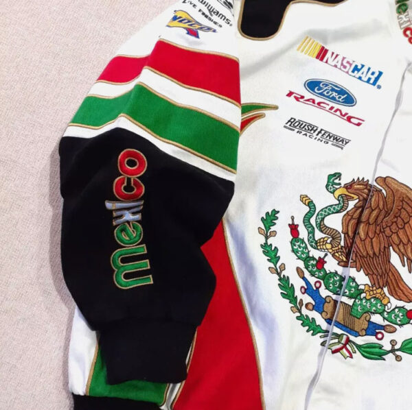 Mexico Racing Bomber - NASCAR Eagle Embroidered Jacket - Image 3