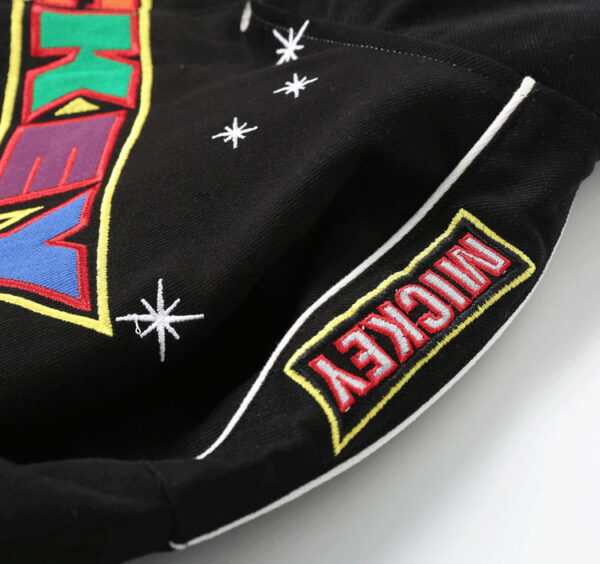 Mickey Mouse Racing Embroidered Streetwear Jacket - Image 4