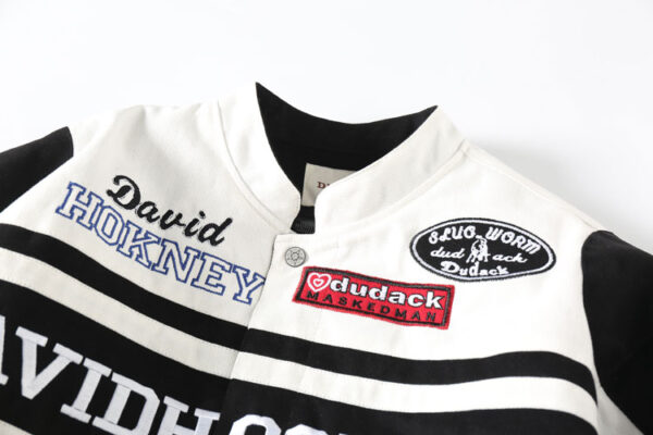 David Hockney Graphic Baseball Jacket - Image 3