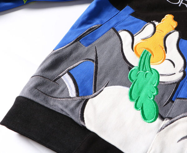 Bugs Bunny Cartoon Embroidered Baseball Jacket - Image 5