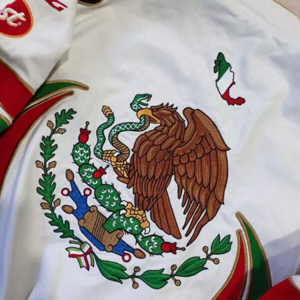 Mexico Racing Bomber - NASCAR Eagle Embroidered Jacket - Image 4