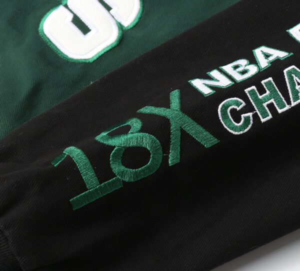 Boston Celtics Vintage Sport Streetwear Varsity Jacket - Image 4
