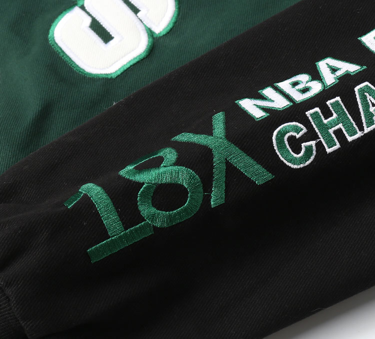 Boston Celtics Vintage Sport Streetwear Varsity Jacket - Image 4